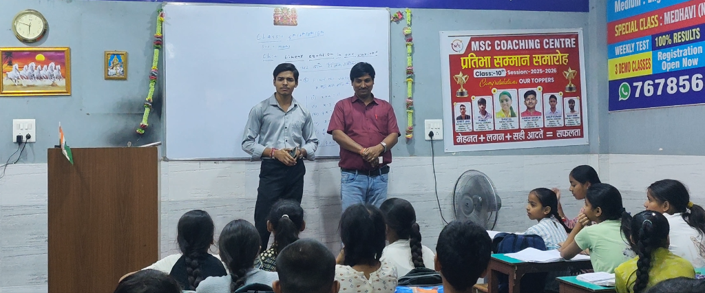 Classroom presentation and guidance at Savika Language Institute